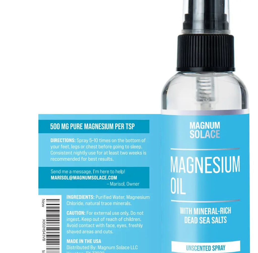 Magnesium Oil spray For Restless Legs, Sleep, Muscle Relief