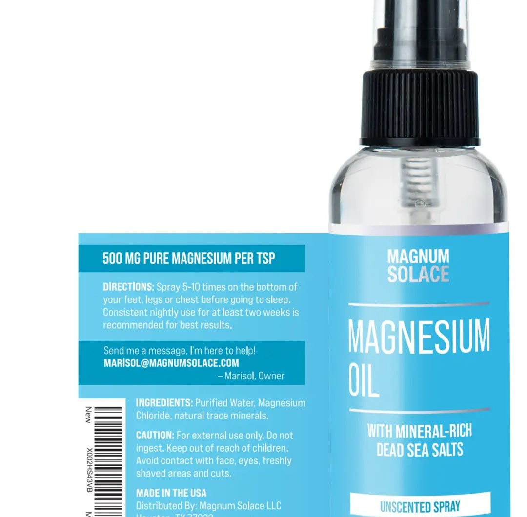 Magnesium Oil spray For Restless Legs, Sleep, Muscle Relief