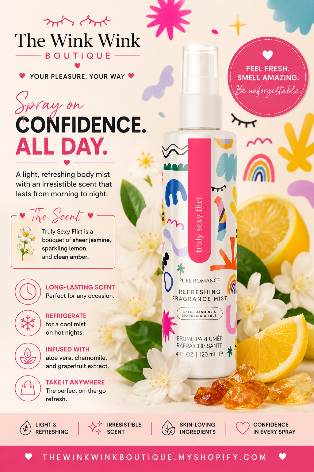 Refreshing Fragrance Mist - Truly Sexy Flirt