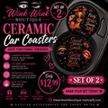 Ceramic Car Coasters