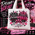 DOM & BRAT “Perfectly Imperfect Together” Canvas Tote Bag