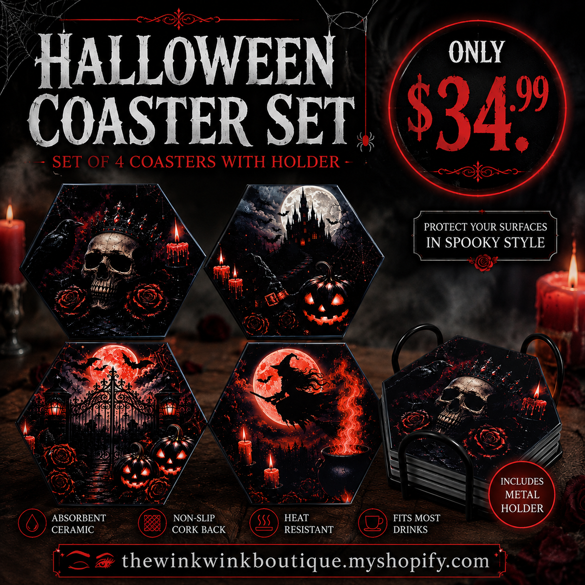 Halloween coasters