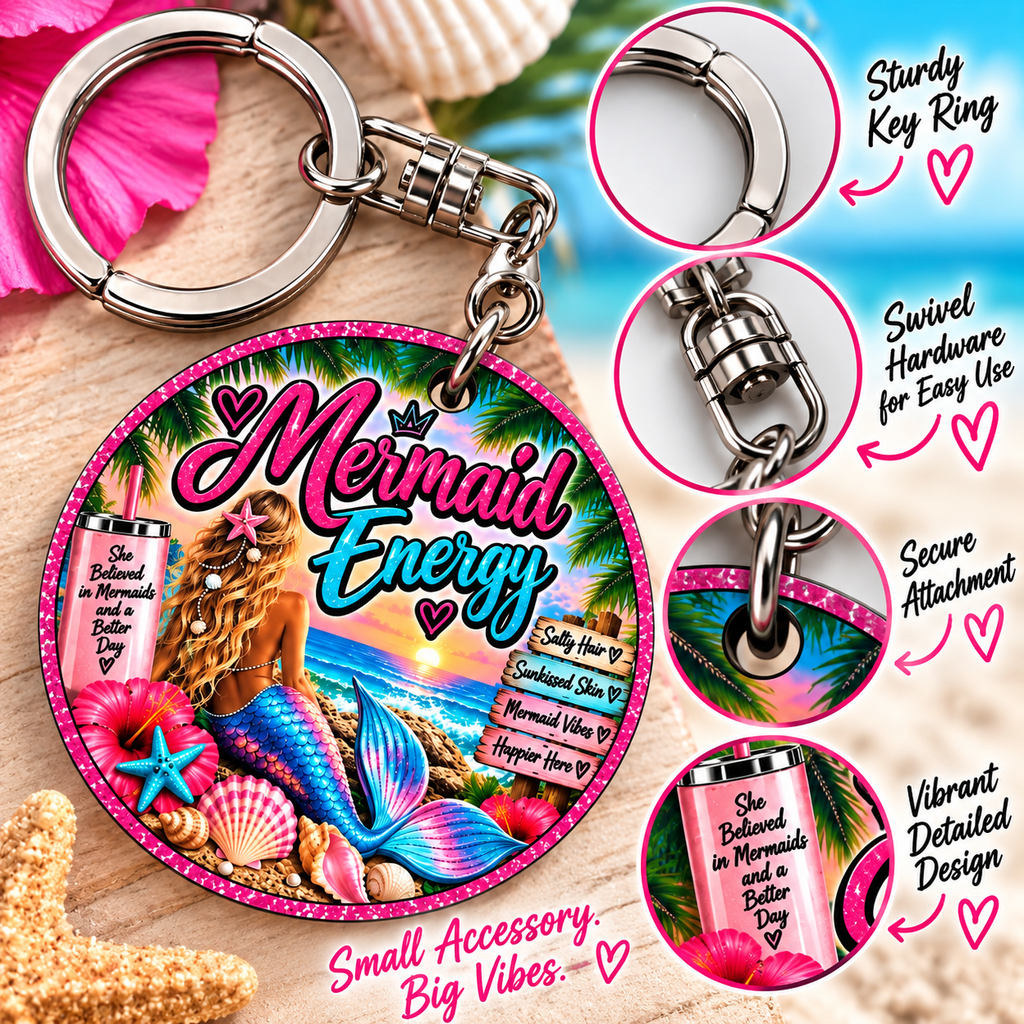 🧜‍♀️ Mermaid Energy Keychain