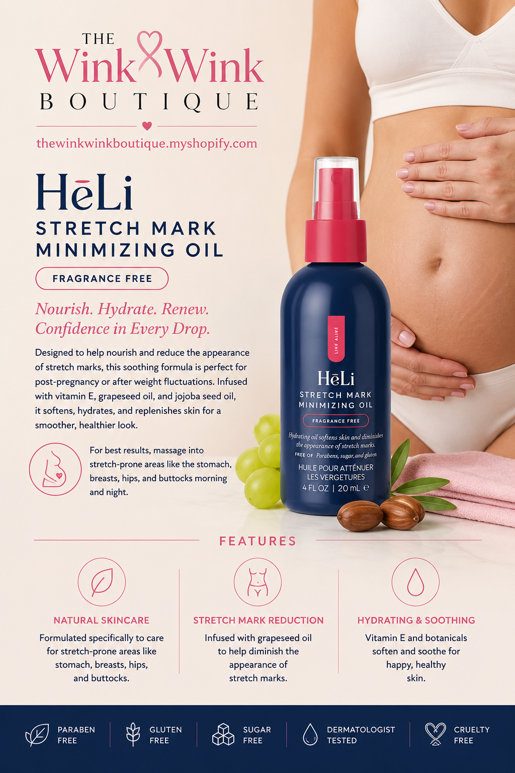 HeLi - Stretch Mark Minimizing Oil