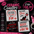 Ceramic coasters