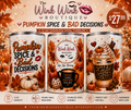 🎃 Pumpkin Spice & Bad Decisions 12 oz Tumbler ☕💋