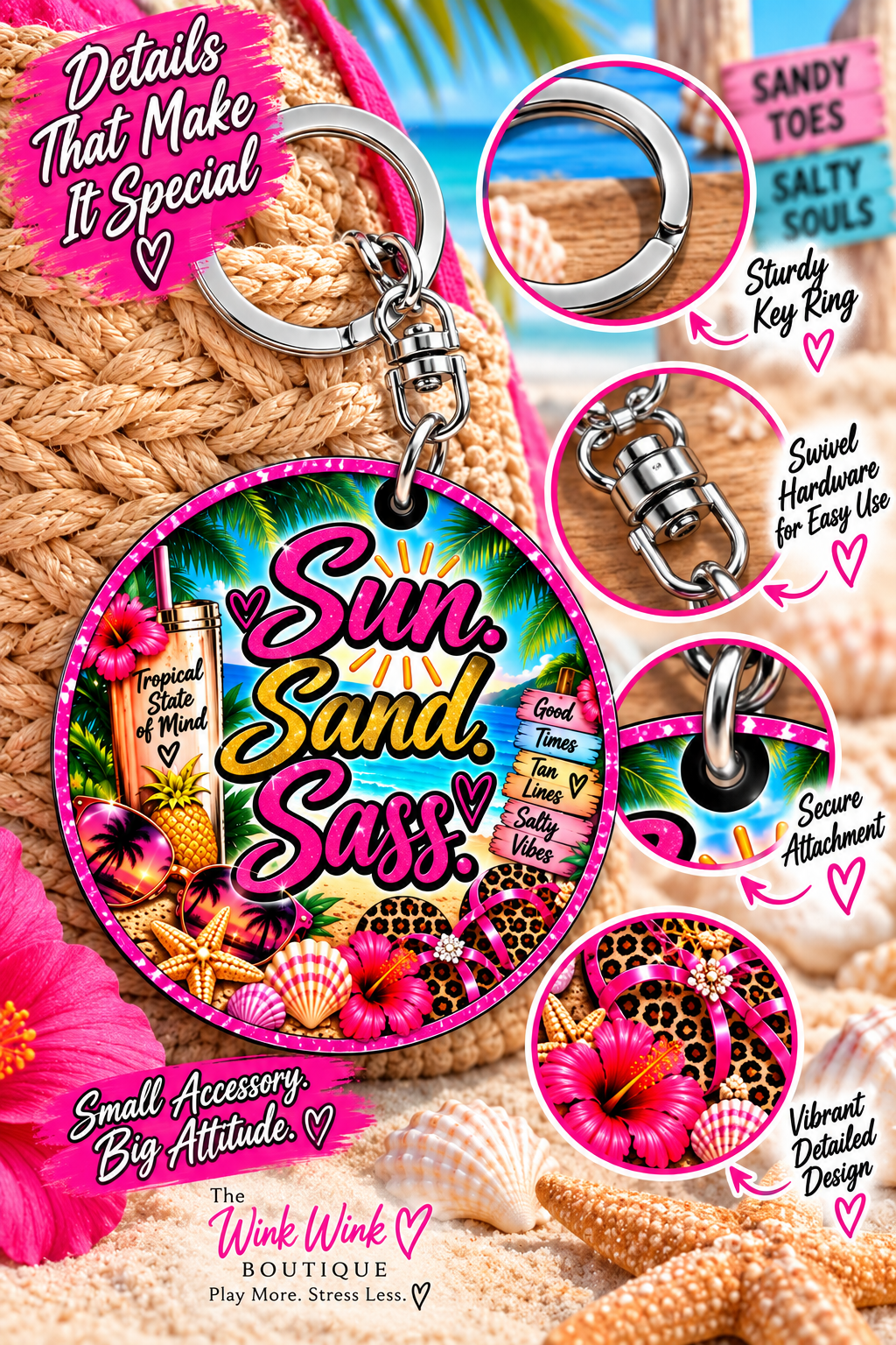 SUN. SAND. SASS. 💋☀️🌴